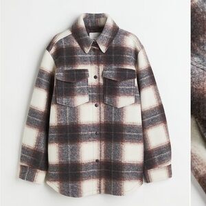 H&M jacket. Lined brown and beige.